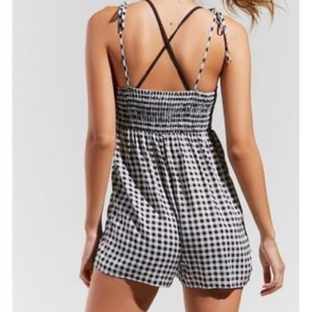 Urban Outfitters Out From Under Gingham Romper - Picture 2 of 3
